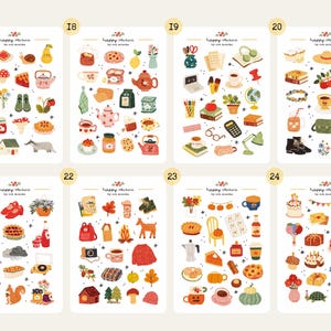 3 Matte Sticker Sheets, Sticker Pack, Sticker Bundle, Cute Stickers, Sticker Set, Planner Stickers Set, Journal Stickers image 4