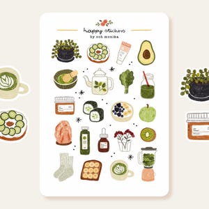 Fresh Green - adesivi / adesivi carini, adesivi per planner, adesivi per bullet journal, adesivi per scrapbooking