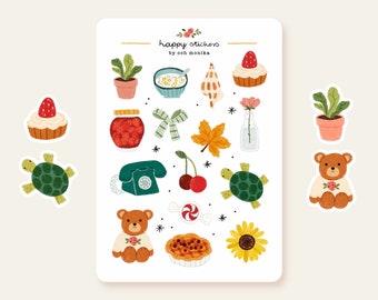 Small Things - stickers #13 | hand drawn, planner, journal, scrapbook art