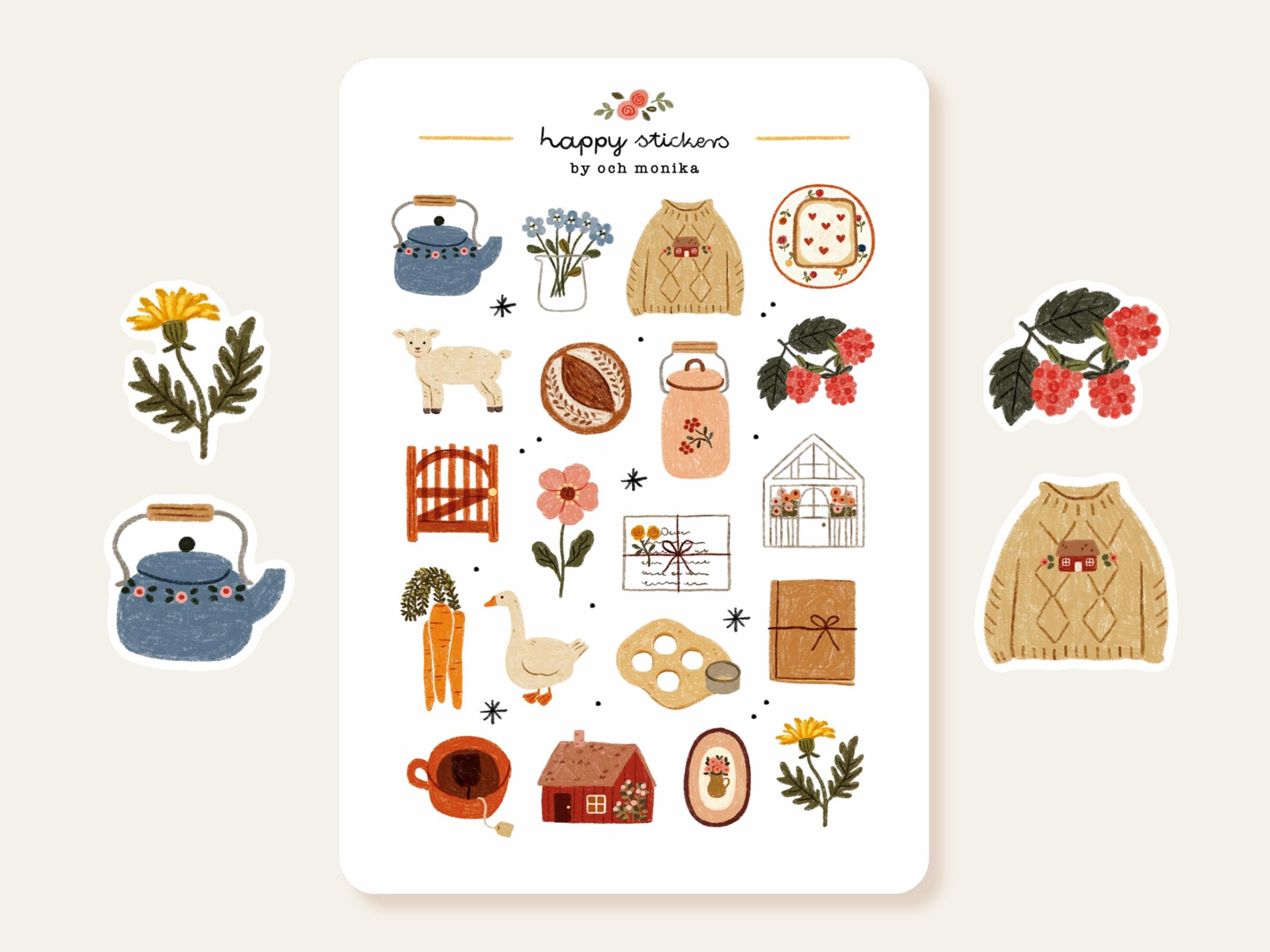 Soft Life - Stickers #79 | Cottagecore Stickers for Journals ...