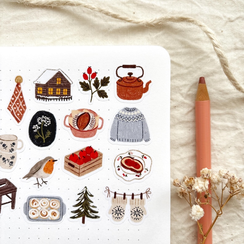 Soft Winter - Stickers #75 | Cozy Cabin, Snow, Mittens, Sweaters ...