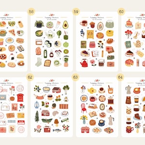 3 Matte Sticker Sheets, Sticker Pack, Sticker Bundle, Cute Stickers, Sticker Set, Planner Stickers Set, Journal Stickers image 9