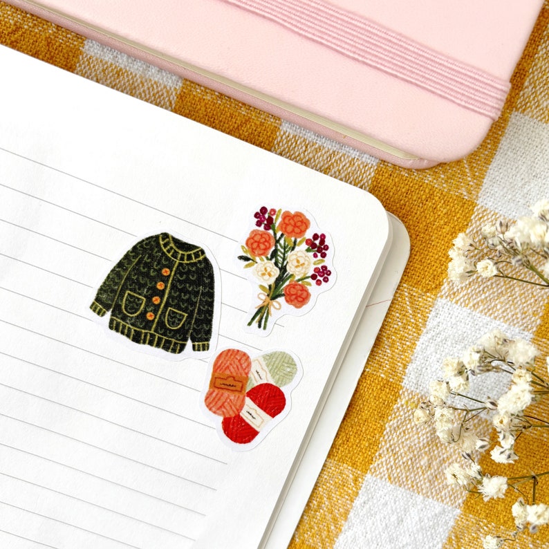 Söt eftermiddag - klistermärken #26 | cottagecore journaling, scrapbookingkonst bild 3