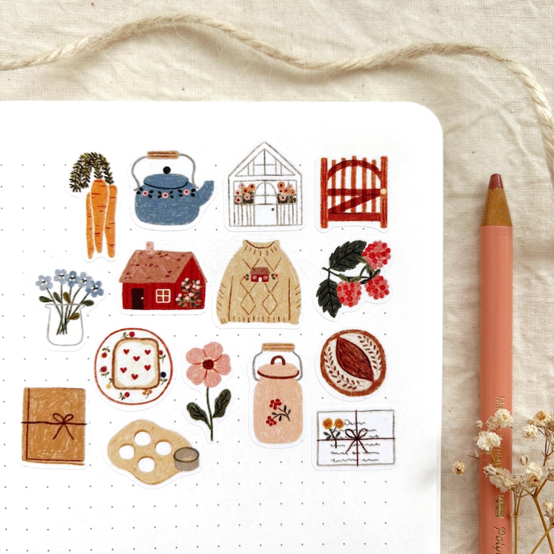 Soft Life - Stickers #79 | Cottagecore Stickers for Journals ...
