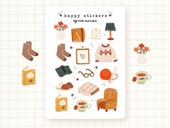 Hello Summer journaling sticker sheet - translucent stickers