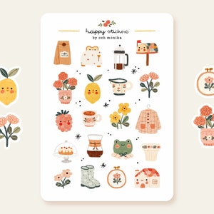 Cottagecore - stickers | Sticker Sheet, Cute Stickers, Planner Stickers,  Bullet Journal Stickers