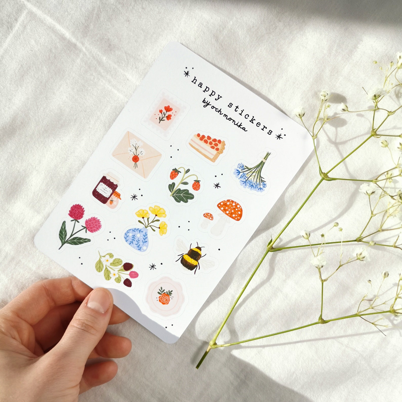 Sticker Sheet Cute Stickers Journal Stickers Planner Etsy