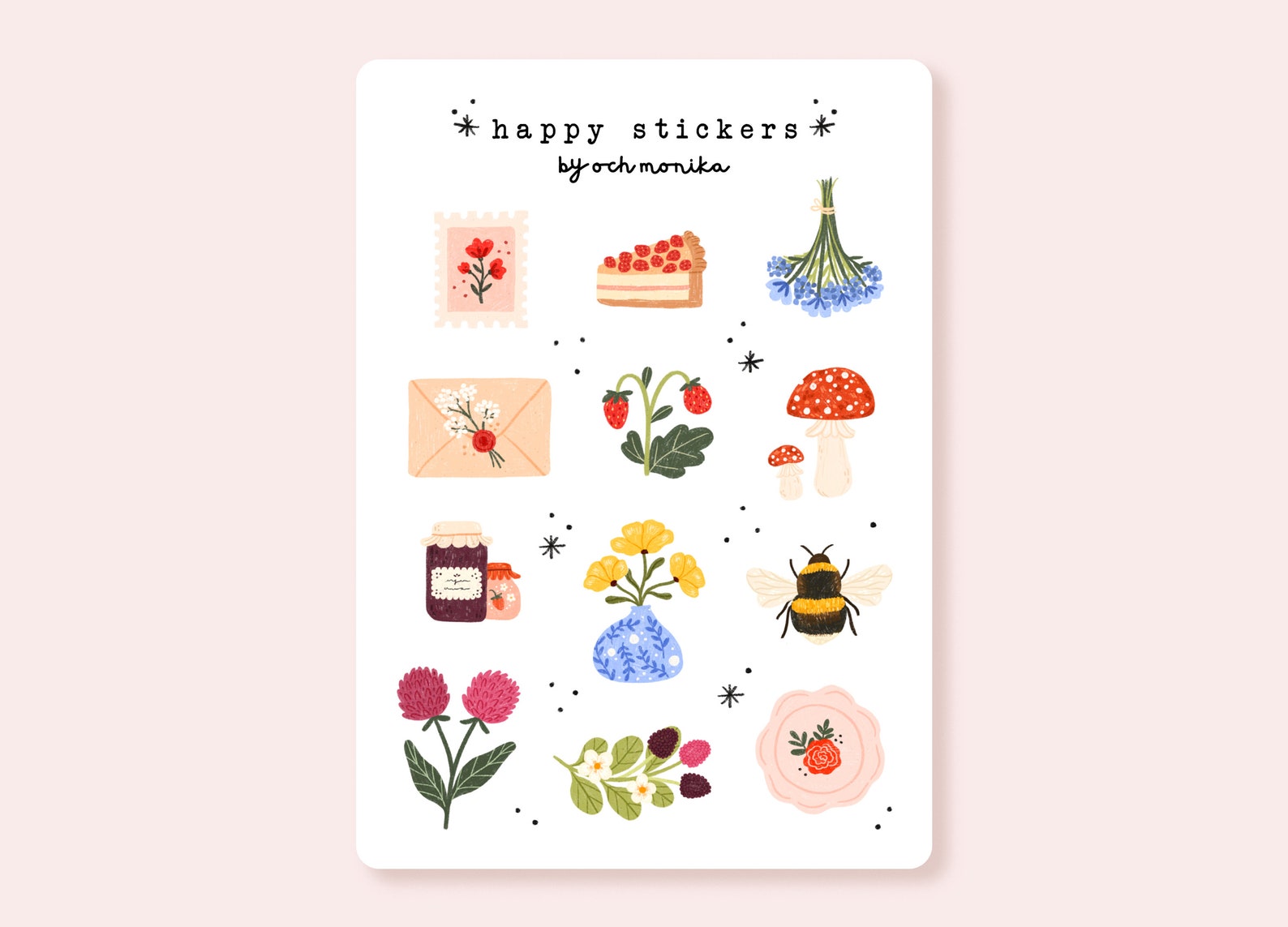 Sticker Sheet Cute Stickers Journal Stickers Planner Etsy