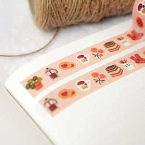 Nastro Washi Slow Sunday / 15 mm x 10 m, nastro Washi carino, scrapbooking, bullet journal immagine 3