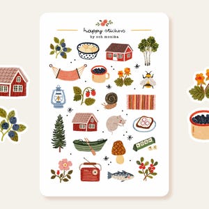 Summer Cottage - stickers | cute stickers, planner stickers, bullet journal stickers, scrapbook stickers