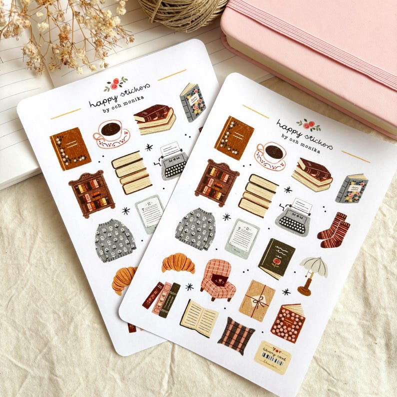 Bookish Corner - Stickers #77 | Cozy Reading, Book Lover Gifts, Journal ...