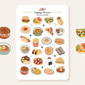Dinner Time - stickers | cute stickers, planner stickers, bullet journal stickers, scrapbook stickers