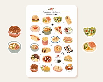 Dinner Time - stickers #57 | food, planner, journal, scrapbook supplies