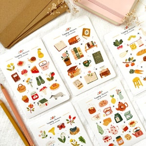 3 Matte Sticker Sheets, Sticker Pack, Sticker Bundle, Cute Stickers, Sticker Set, Planner Stickers Set, Journal Stickers