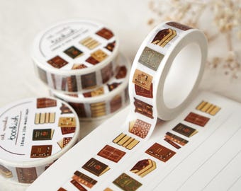 Washi Tape - Bookish | 15mm x 10m, cute washi tape, scrapbooking, bullet journal