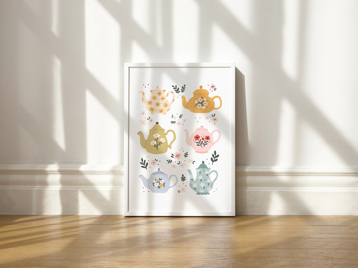 Kitchen Art Kitchen Wall Art Tea Art Print Gift for Tea Etsy