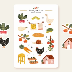 Platteland - stickers | leuke stickers, plannerstickers, bulletjournalstickers, plakboekstickers