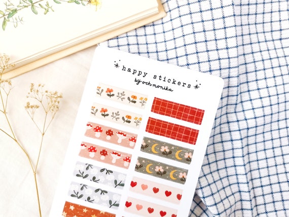 Kawaii Cute Bear 40 Stickers, Bullet Journaling, Cute Mini Stickers, Washi  Stickers // for Journaling, Decorating, Planners 