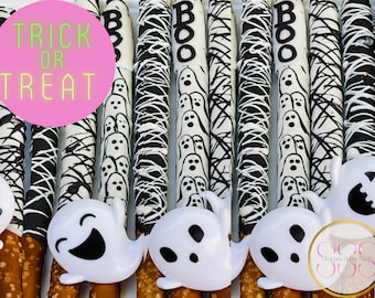 Halloween Chocolate Covered Dessert Table Ghost Treats