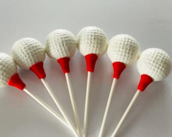 Golf Ball Cake Pops 12 Pack, Golf Theme Dessert Treats, Golf Birthday  Favors, Golf Tournament Snacks, Sports Cake Pops, Edible Golf Ball