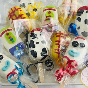 Colorful Character-Inspired Cakesicles – Fun Toy Birthday Party Treats for Kids – Edible Party Favors