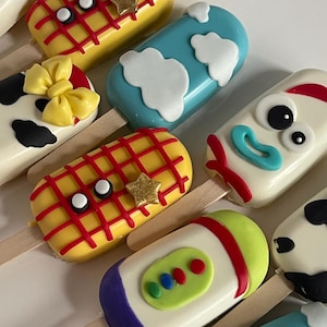 Custom Toy Theme Cakesicles | Personalized Birthday Treats | Chocolate Covered Party Favors | Made To Order Desserts