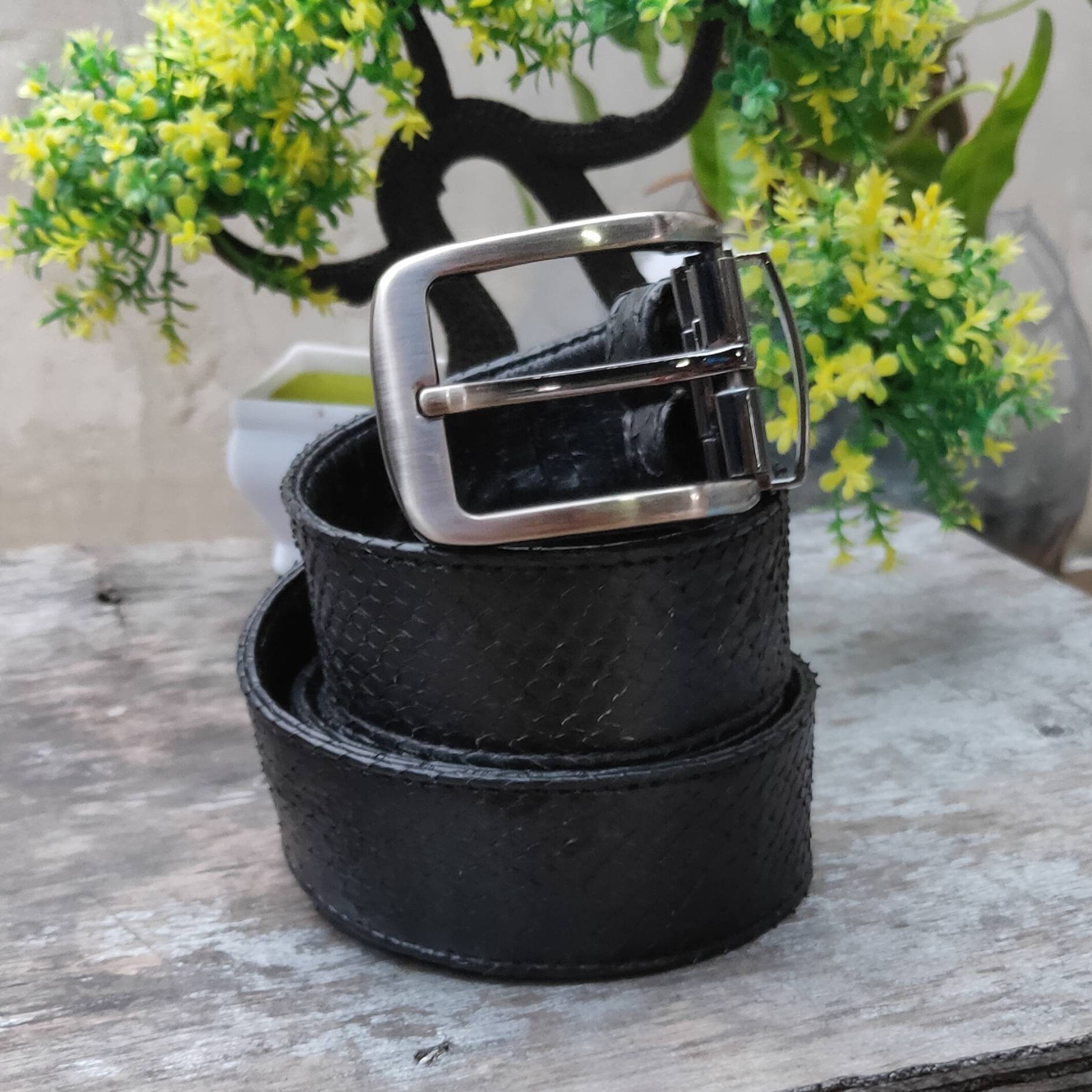 Belt Made of Genuine Phyton Snake Skin Leather 100 % Guarantee - Etsy