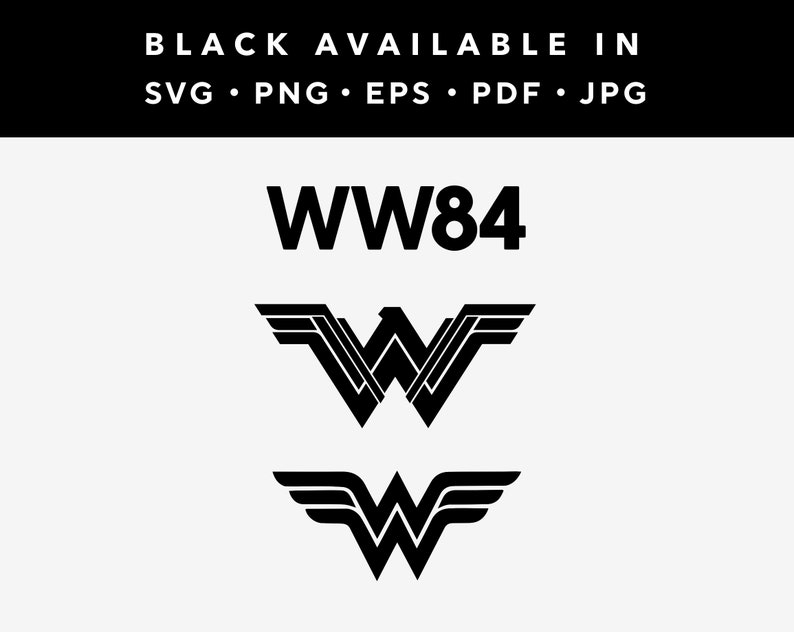 Download Wonder Woman svg WW84 vector inspired logo digital file ...