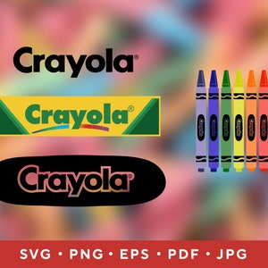 Crayola Digital Logo Cut File Print SVG Circuit Silhouette Brother Image Custom Unique Design. Crayola Vector