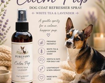 Calm Pup dog coat refresher spray