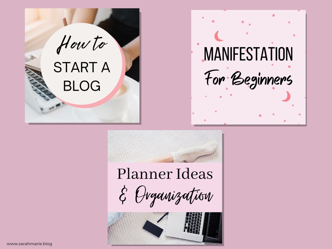 Pinterest Board Covers Editable Canva Pinterest Covers Etsy