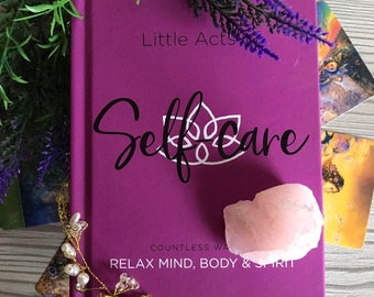 Self Care Book with Rose Quartz Crystal