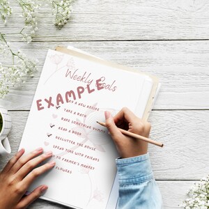 Printable Weekly Goals - PDF - A4/Letter