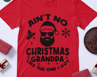 Christmas Grandpa SVG, Minimalist Cut File for Cricut (Digital Download)