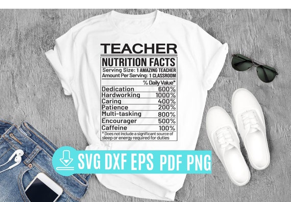 Teacher Nutrition Facts Svg Funny Teacher Svg Teacher Gift - Etsy Israel Teacher Nutrition Facts Svg Funny Teacher Svg Teacher Gift - Etsy Israel
