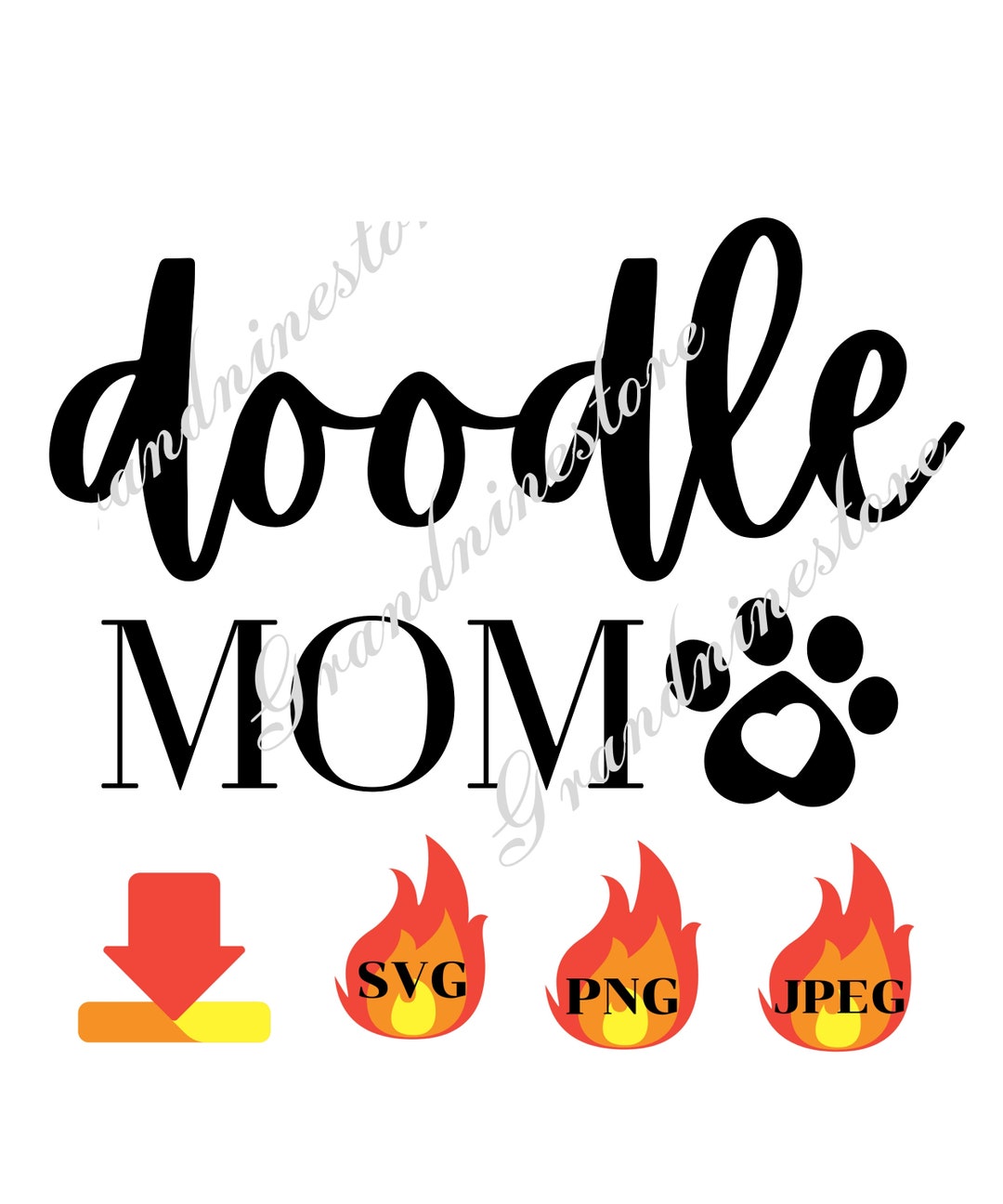 Doodle Mom SVG, Dog Mom Svg, Golden Doodle Mom Svg, Doodle Mom Svg