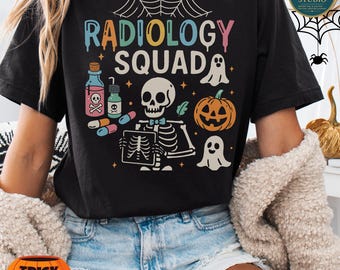 Radiology Squad Halloween PNG: Skeleton X-Ray Clipart (Digital Download)
