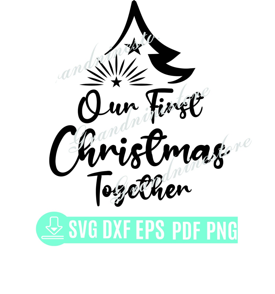Our First Christmas Together SVG Christmas Family SVG Love Etsy