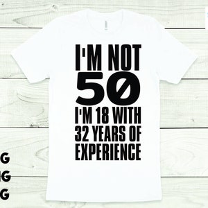 No tengo 50 SVG 50 cumpleaños Svg, Vintage 1970 SVG, archivo digital para Cricut Matching