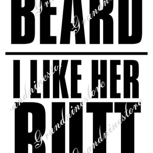 I Like His Beard SVG - I Like Her Butt SVG, Couple Designs Svg Valentinstag Svg Plotterdatei für Cricut Matching