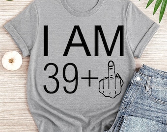Funny 40th Birthday SVG: Middle Finger Design (Digital Download)