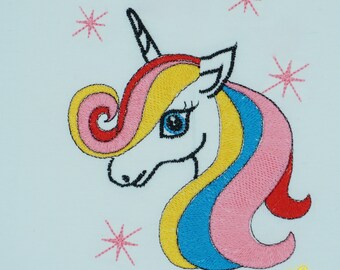 Unicorn Embroidery Design/ Machine Embroidery Design/ Digital File