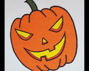 Halloween Embroidery, Embroidery Design, Halloween Pumpkin Design, Machine Embroidery