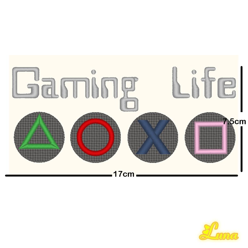 Gaming Life Embroidery Design Machine Embroidery Design Etsy