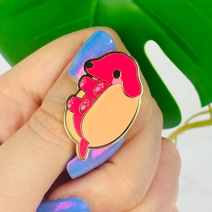 Sausage Dog Enamel Pin Hard Enamel Weenie Dog Pin Cute Dachshund Lapel Pin Gift