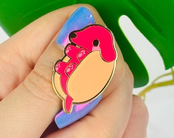 Sausage Dog Enamel Pin Hard Enamel Weenie Dog Pin Cute Dachshund Lapel Pin Gift