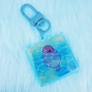 Seal Meme Acrylic Keychain, Cute Seal, Floating, Charm, Kawaii