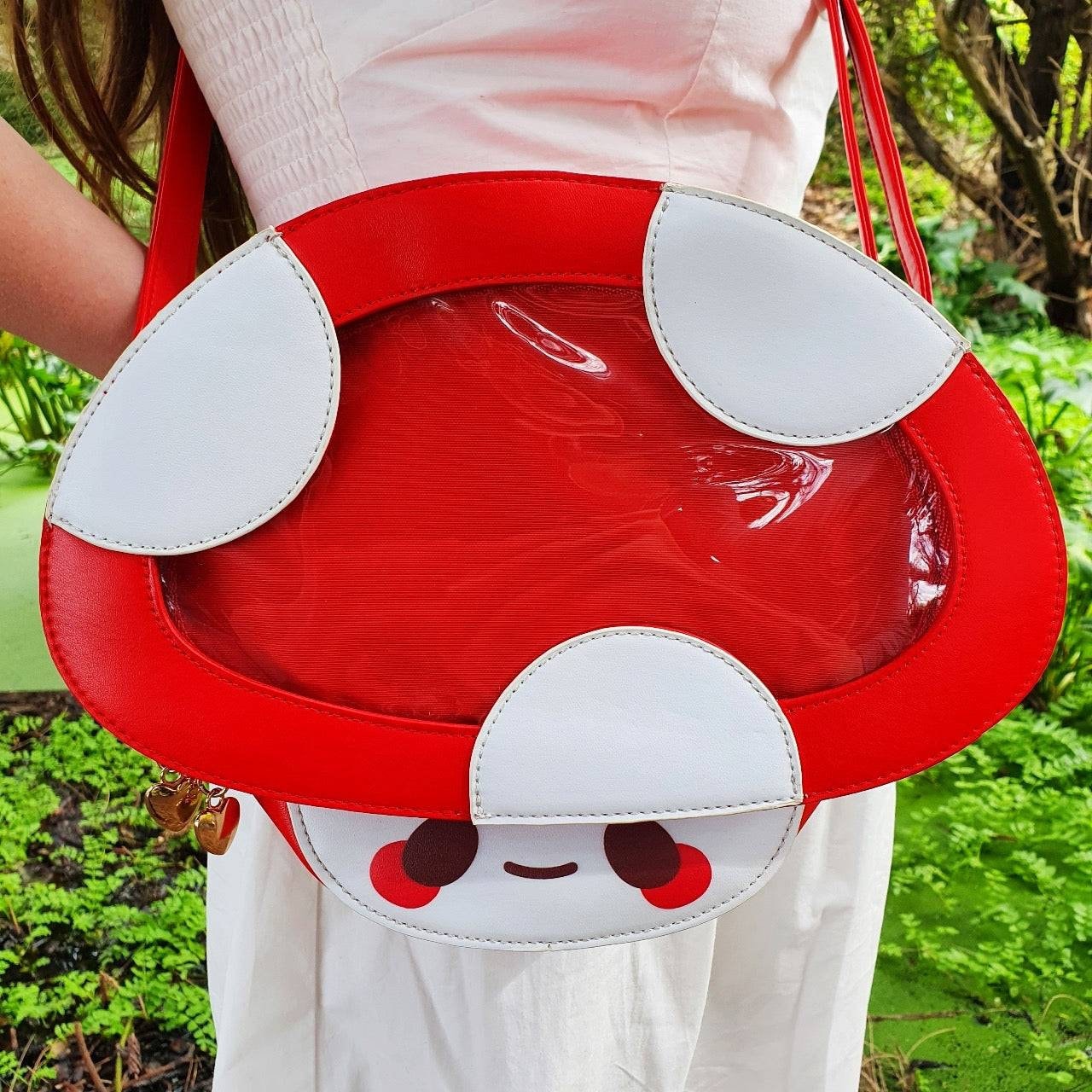Red Mushroom Ita Bag Etsy
