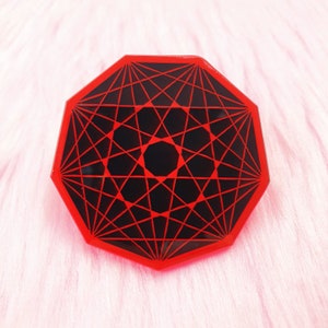 Nonagon King Gizzard and The Lizard Wizard Enamel Pin