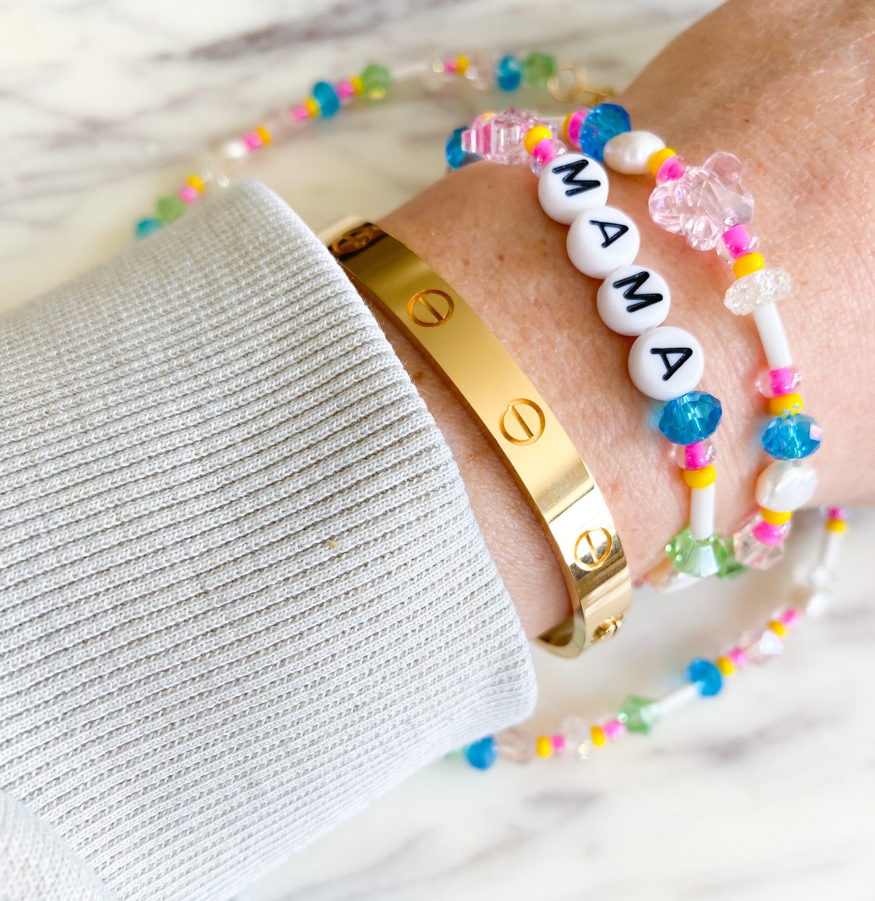 90s bracelet 90s inspired bracelet 90s beaded bracelet Etsy